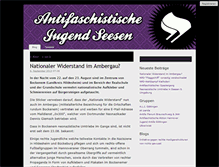 Tablet Screenshot of antifajugendseesen.blogsport.eu