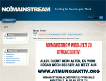 Tablet Screenshot of nomainstream.blogsport.eu