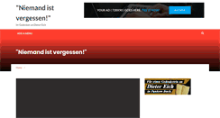 Desktop Screenshot of niemandistvergessen.blogsport.eu