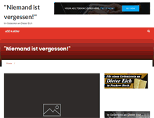Tablet Screenshot of niemandistvergessen.blogsport.eu