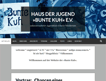 Tablet Screenshot of buntekuh.blogsport.eu