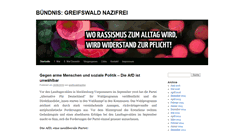 Desktop Screenshot of greifswaldnazifrei.blogsport.eu