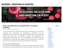 Tablet Screenshot of greifswaldnazifrei.blogsport.eu